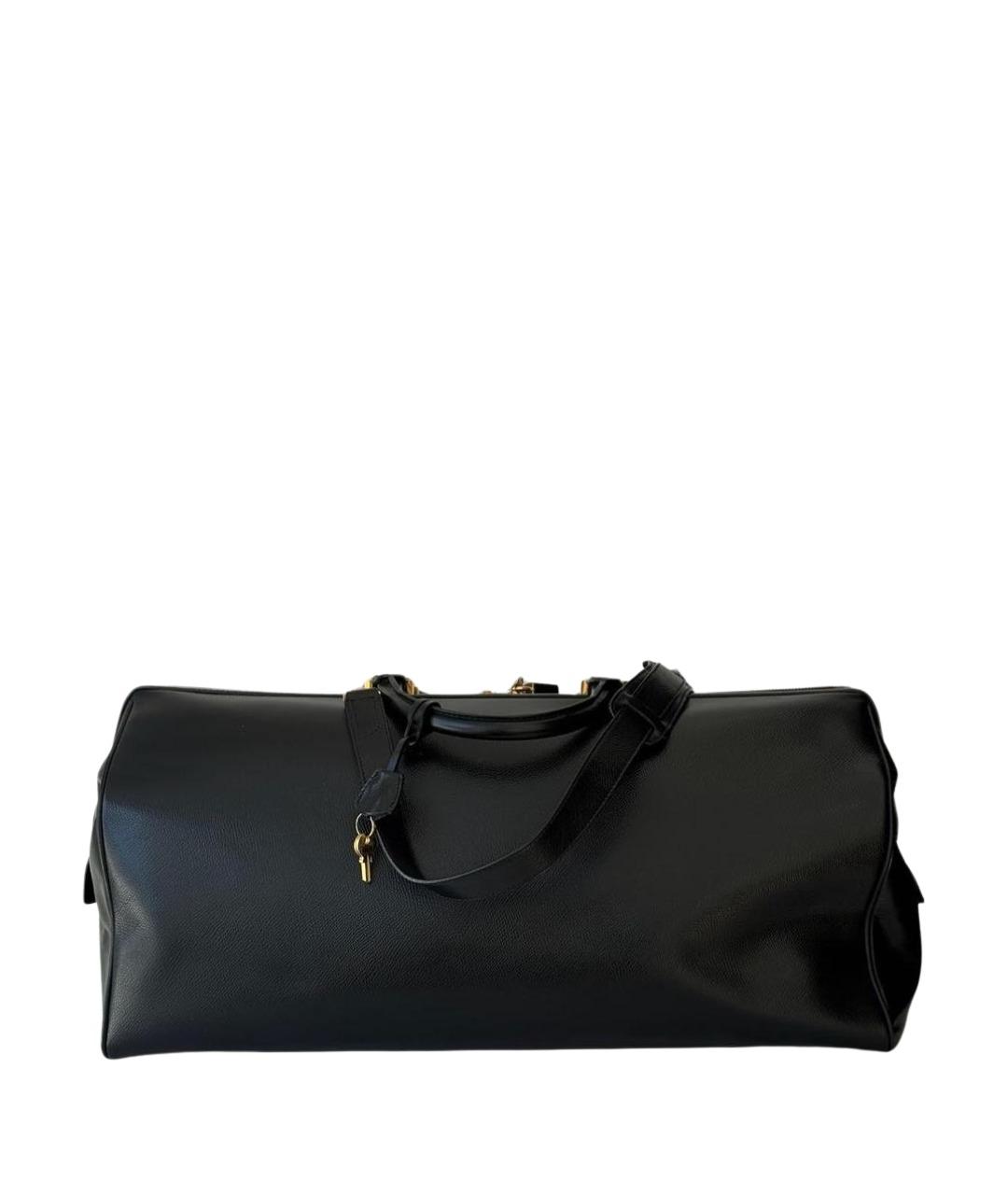 CELINE Черная кожаная дорожная/спортивная сумка, фото 1