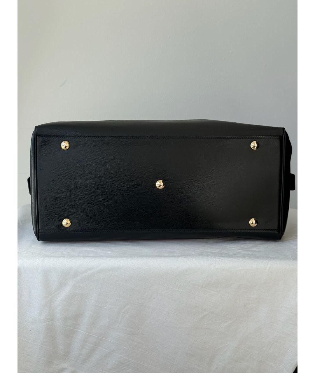 CELINE Черная кожаная дорожная/спортивная сумка, фото 2