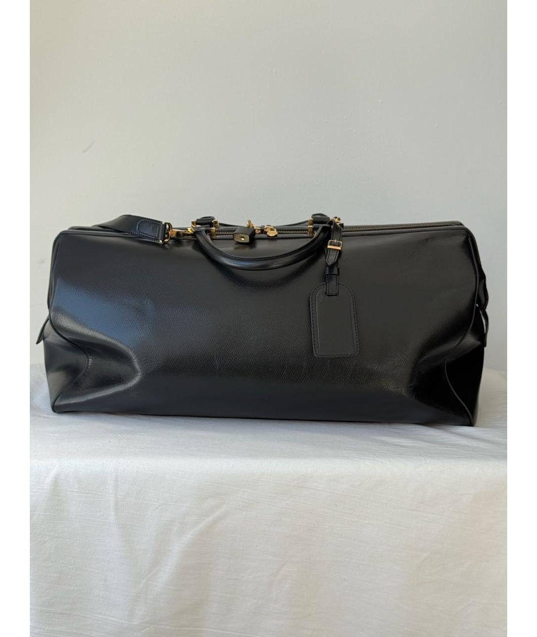 CELINE Черная кожаная дорожная/спортивная сумка, фото 3