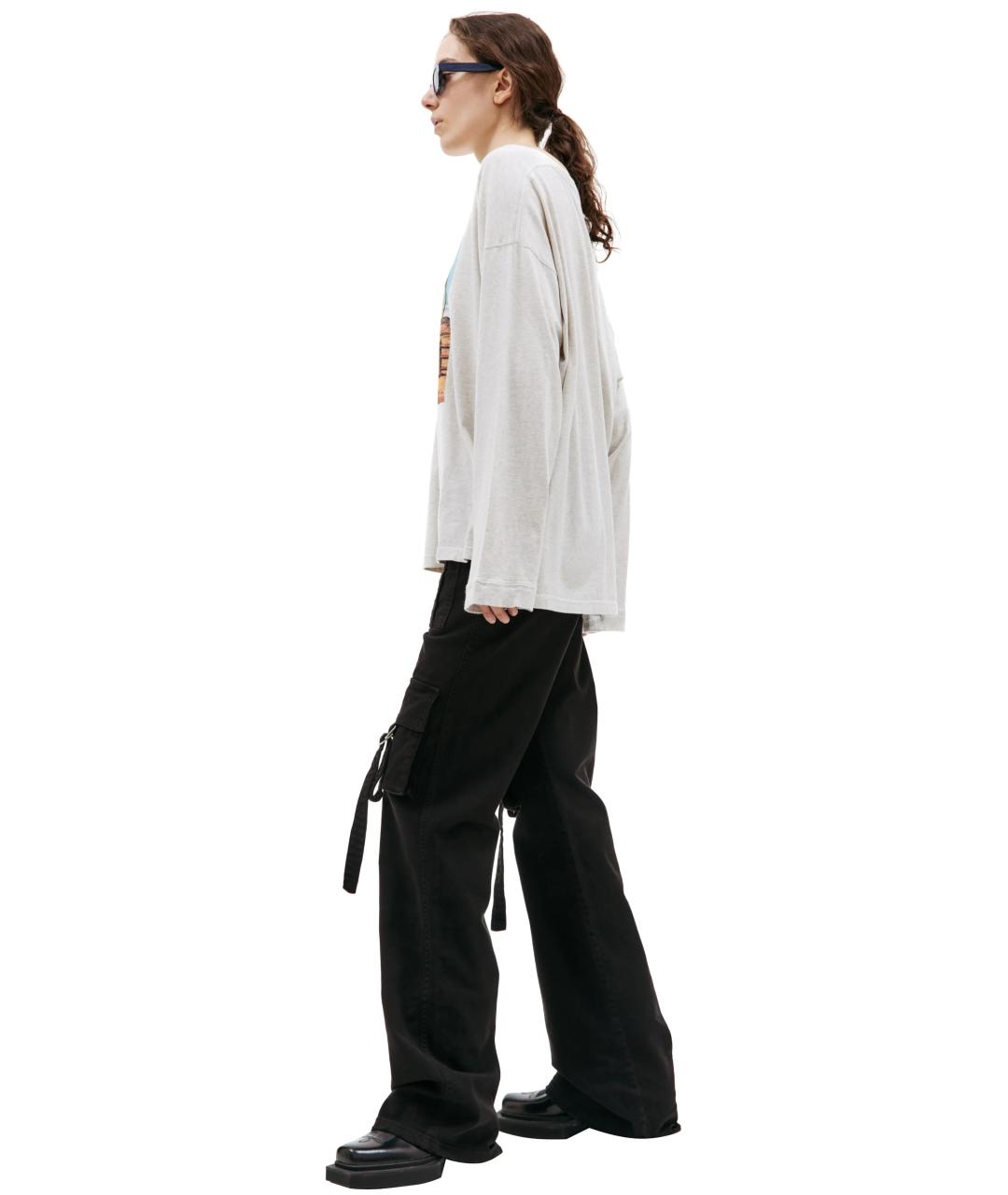 MAISON MARGIELA Серая хлопковая футболка, фото 5