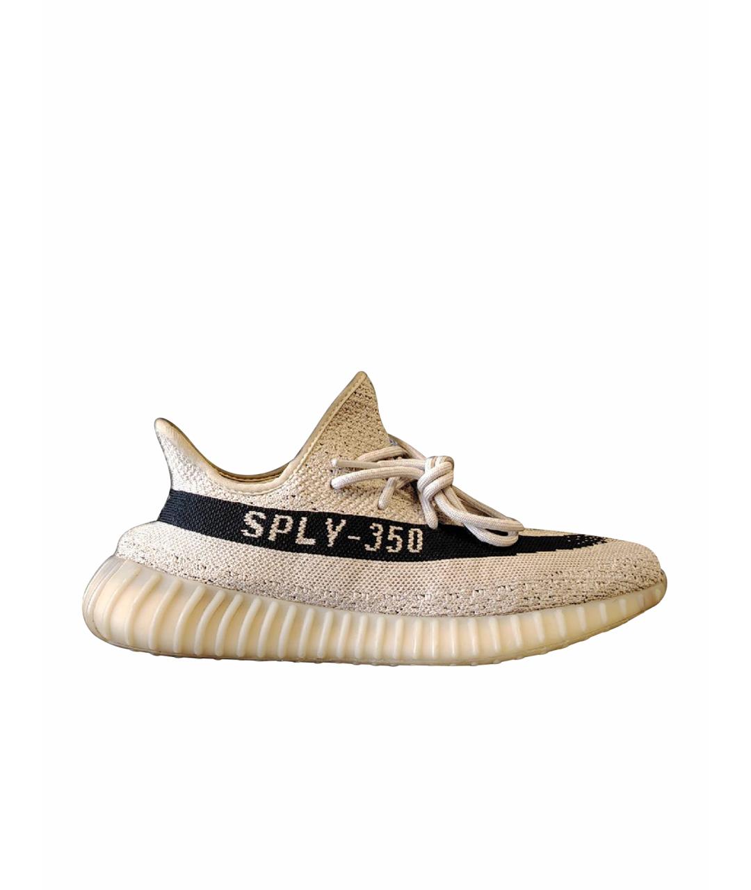 ADIDAS Бежевые текстильные низкие кроссовки / кеды, фото 1