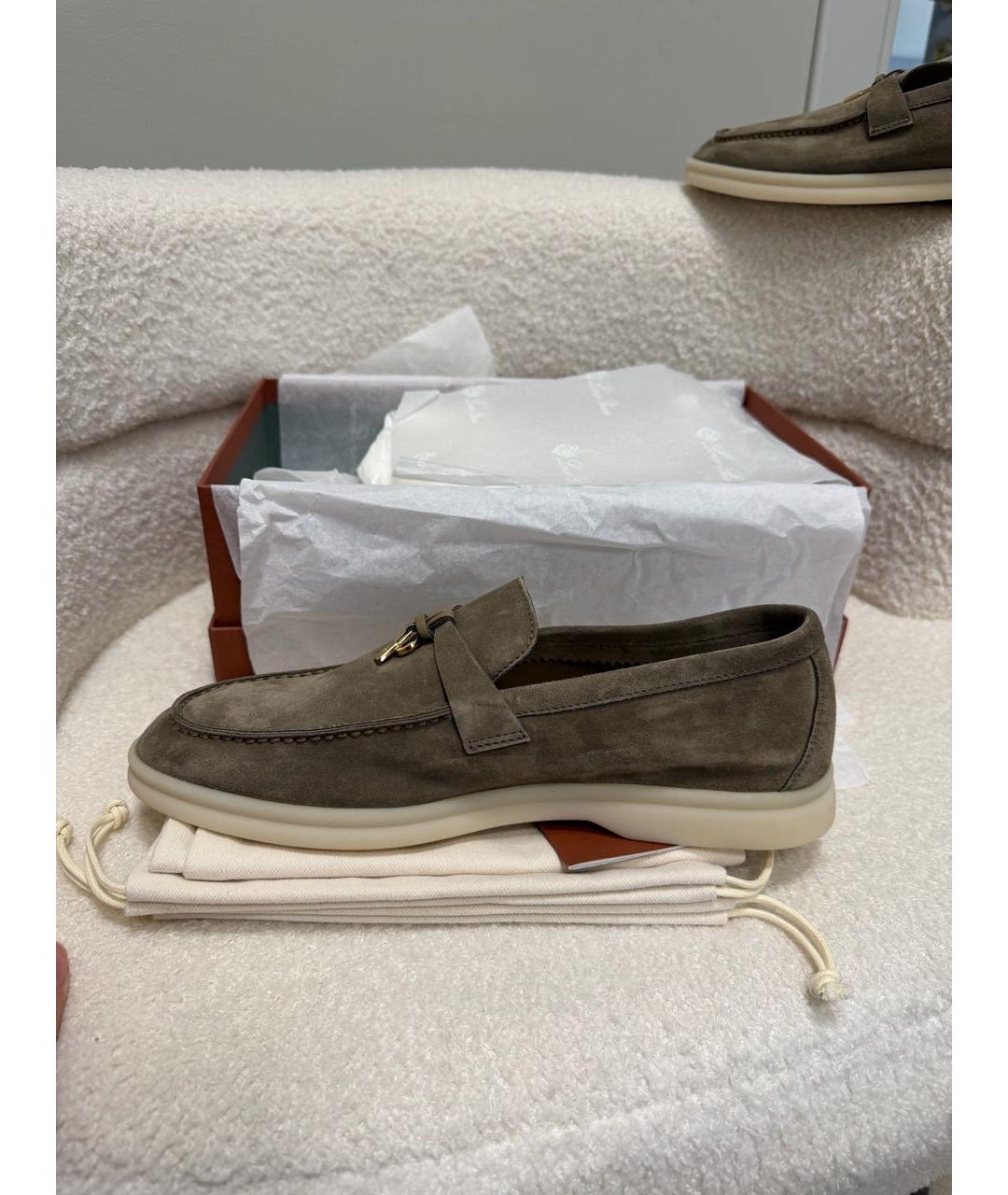 LORO PIANA Замшевые лоферы, фото 8