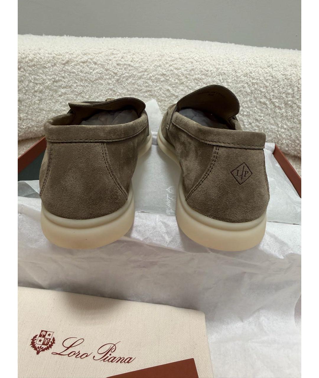 LORO PIANA Замшевые лоферы, фото 4
