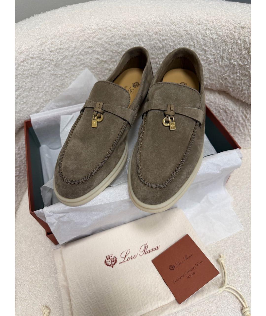 LORO PIANA Замшевые лоферы, фото 2