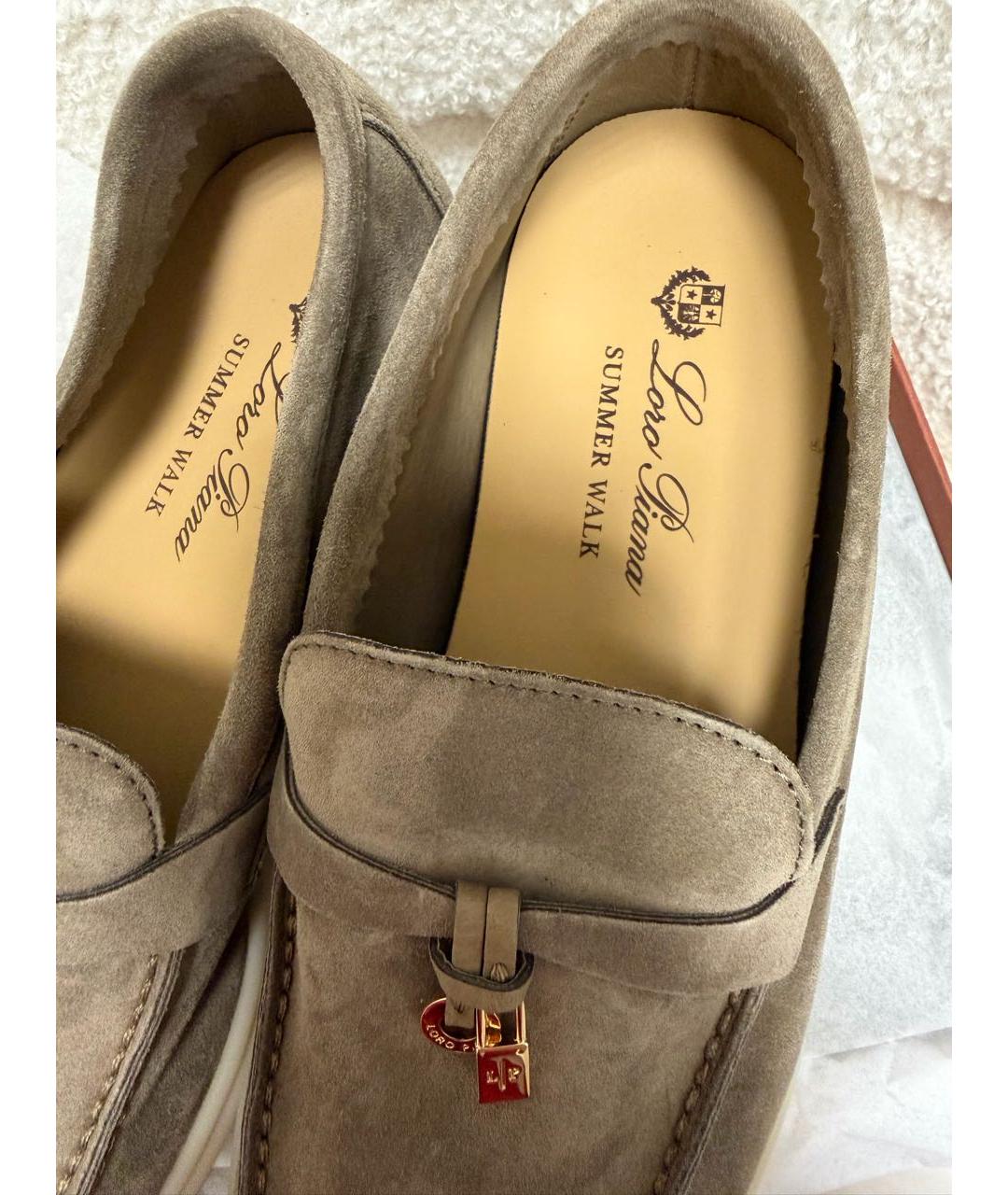 LORO PIANA Замшевые лоферы, фото 5