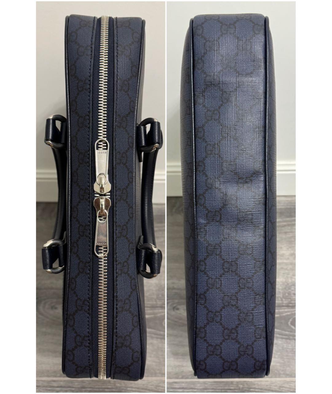 GUCCI Темно-синий портфель, фото 3