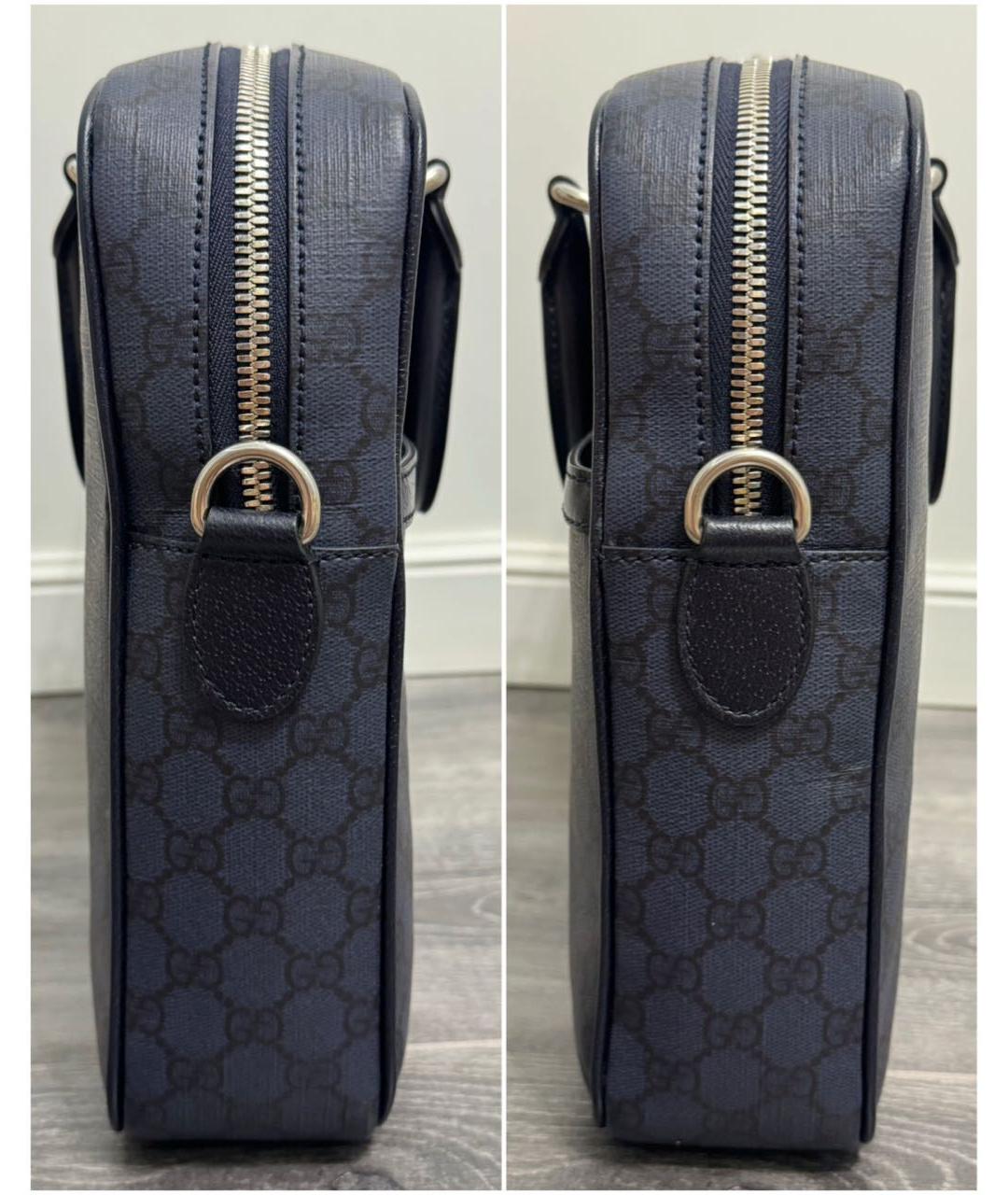 GUCCI Темно-синий портфель, фото 4