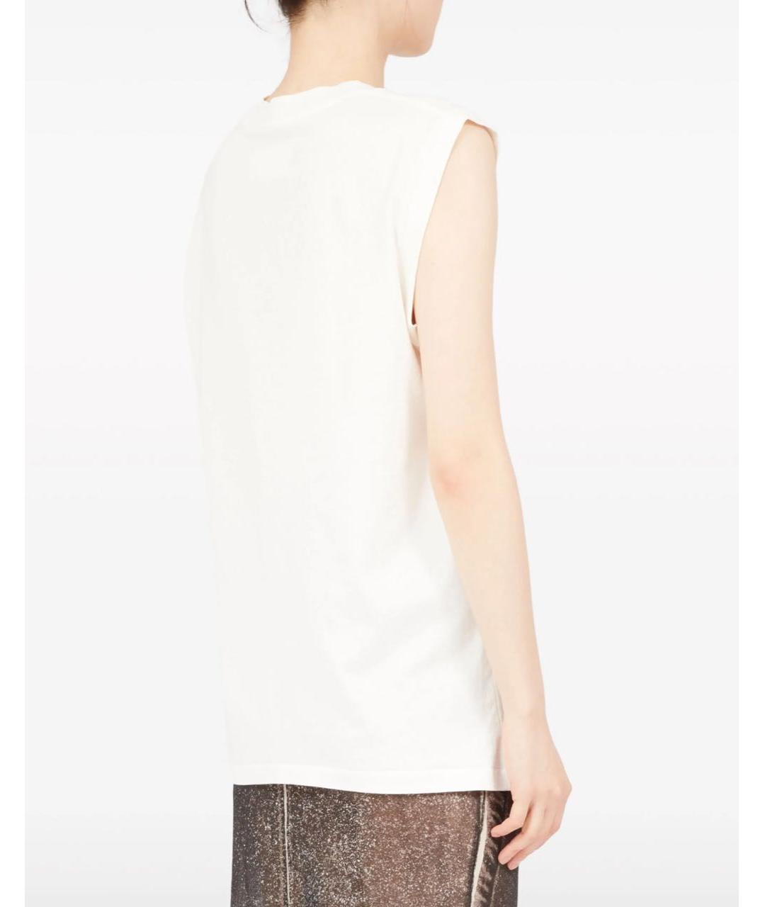 MAISON MARGIELA Белая хлопковая футболка, фото 4