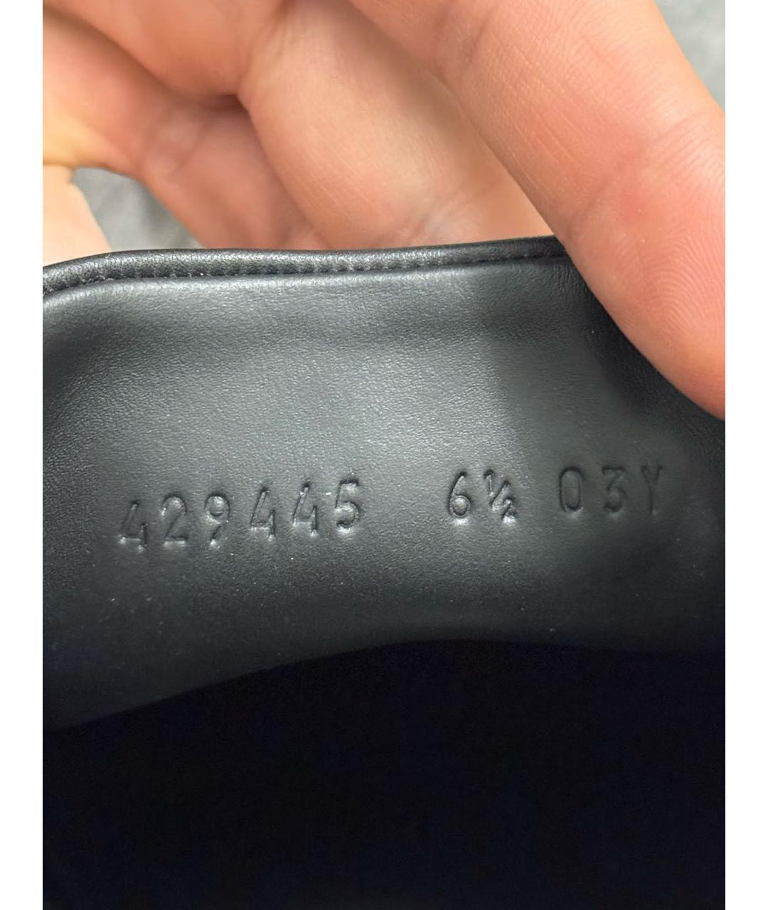 GUCCI Черные низкие кроссовки / кеды, фото 6