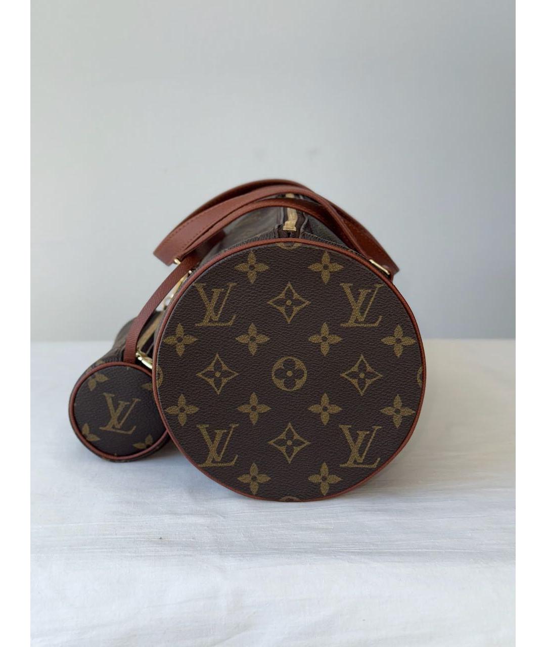 LOUIS VUITTON Коричневая сумка с короткими ручками, фото 2