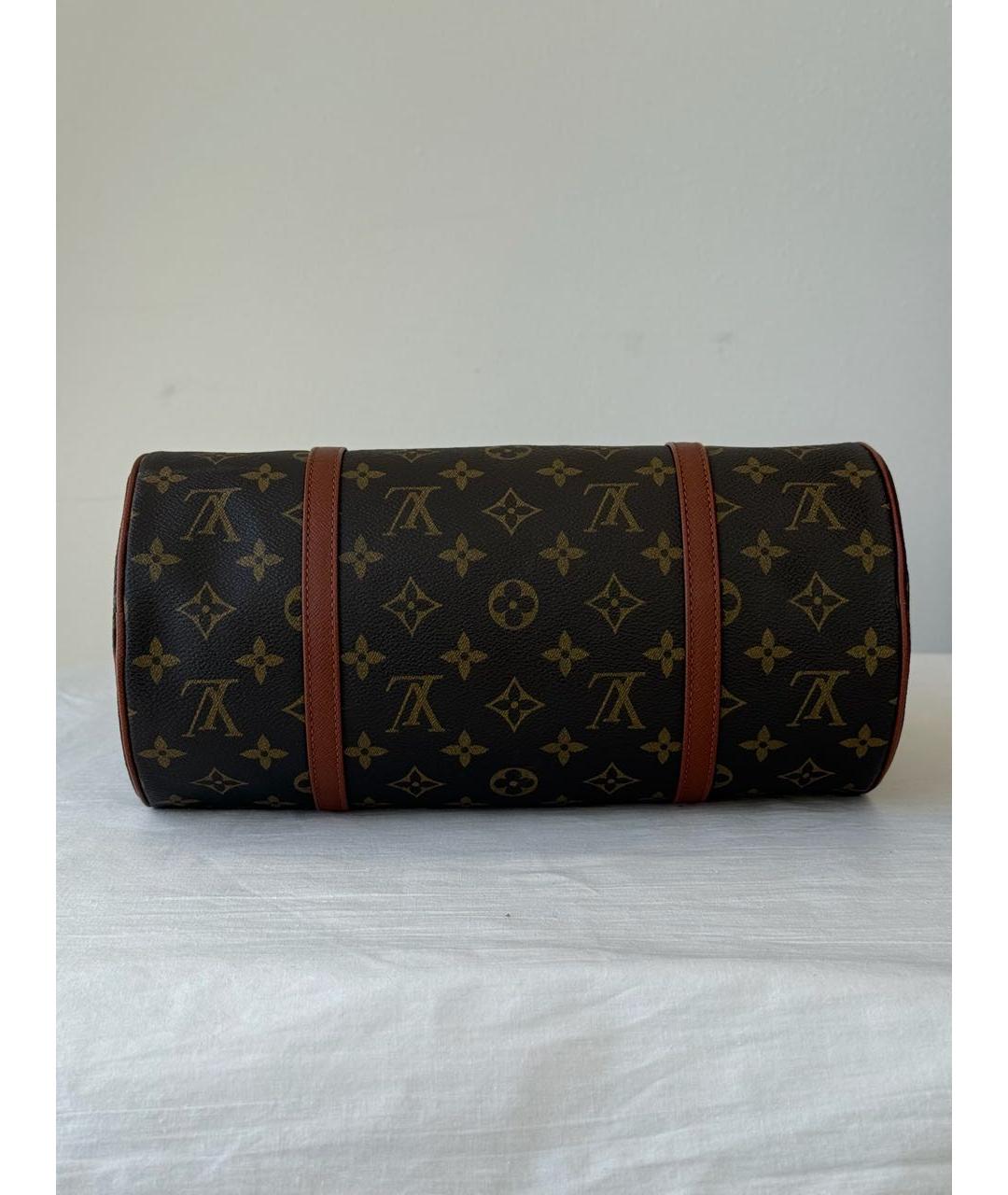 LOUIS VUITTON Коричневая сумка с короткими ручками, фото 5