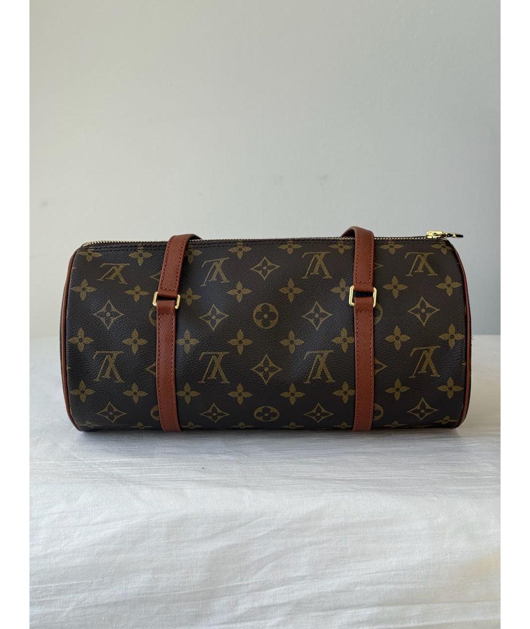 LOUIS VUITTON Коричневая сумка с короткими ручками, фото 4