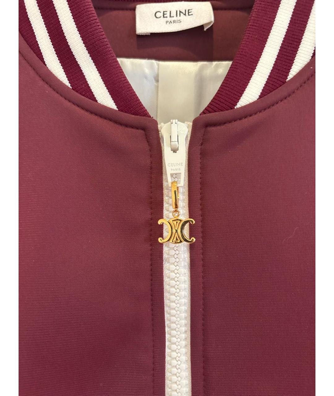 CELINE Бордовая куртка, фото 2