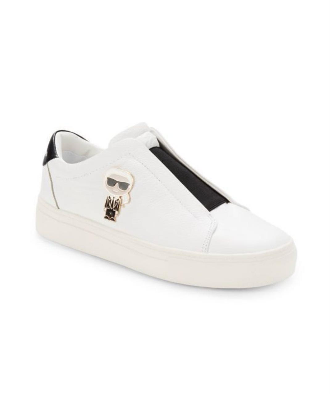 KARL LAGERFELD Белые кожаные кеды, фото 8