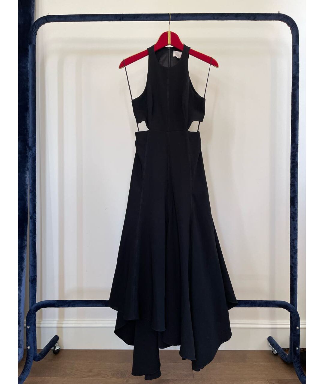 CINQ A SEPT Черное полиэстеровое повседневное платье, фото 6