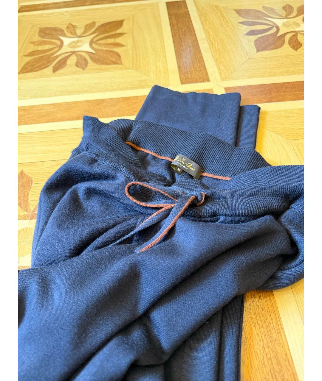 LORO PIANA Темно-синий кашемировый спортивный костюм, фото 4