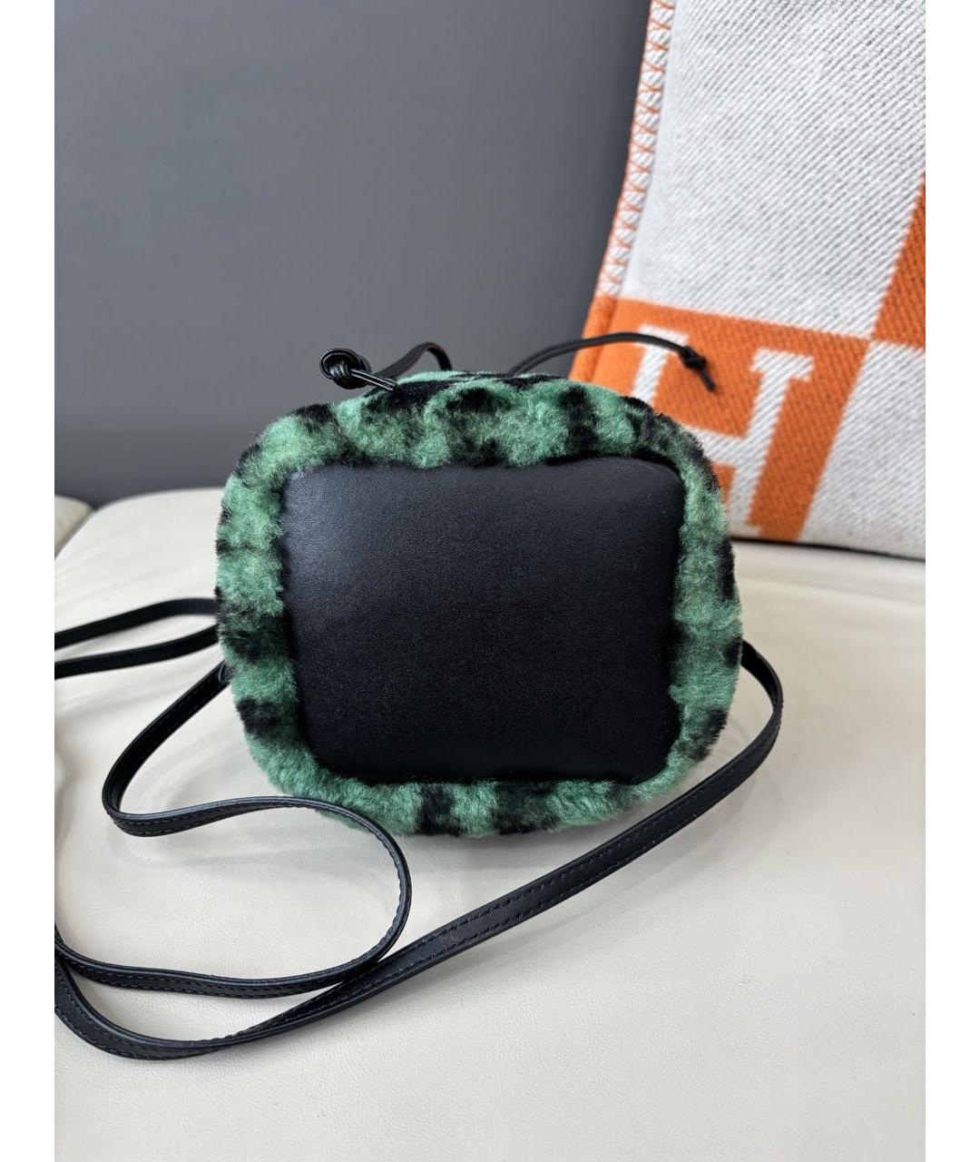 FENDI Зеленая сумка с короткими ручками, фото 5