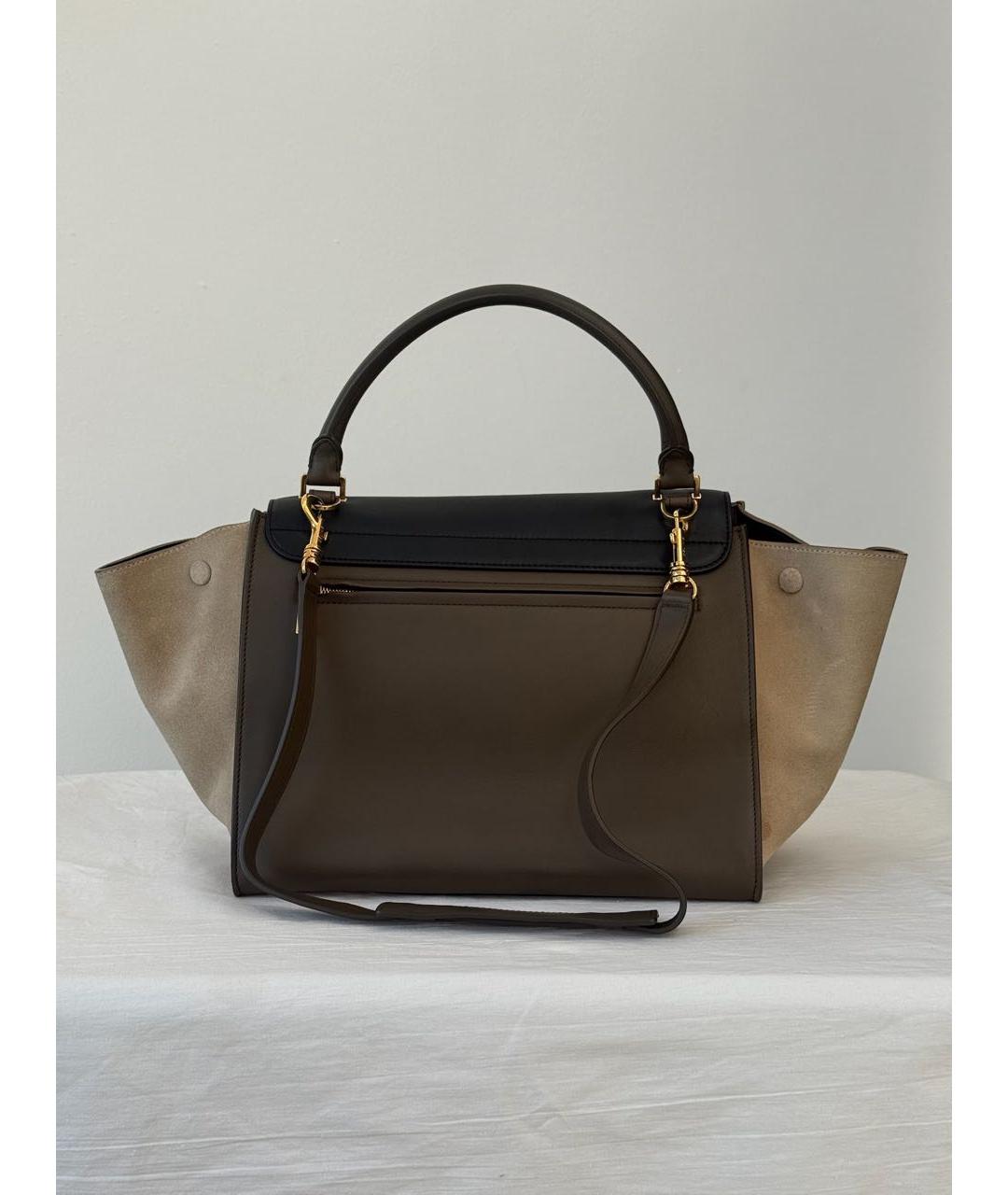 CELINE Мульти кожаная сумка с короткими ручками, фото 2