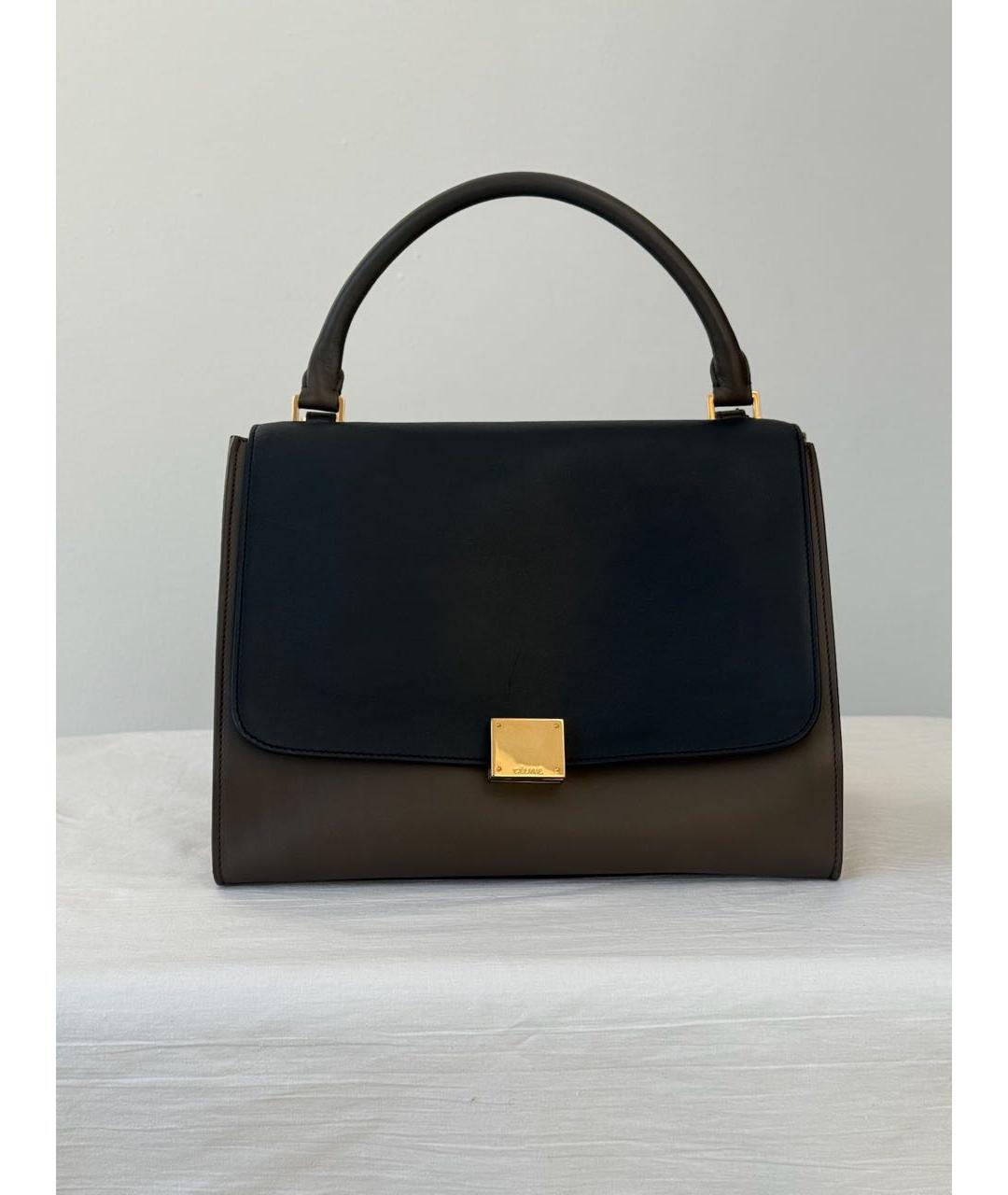 CELINE Мульти кожаная сумка с короткими ручками, фото 7