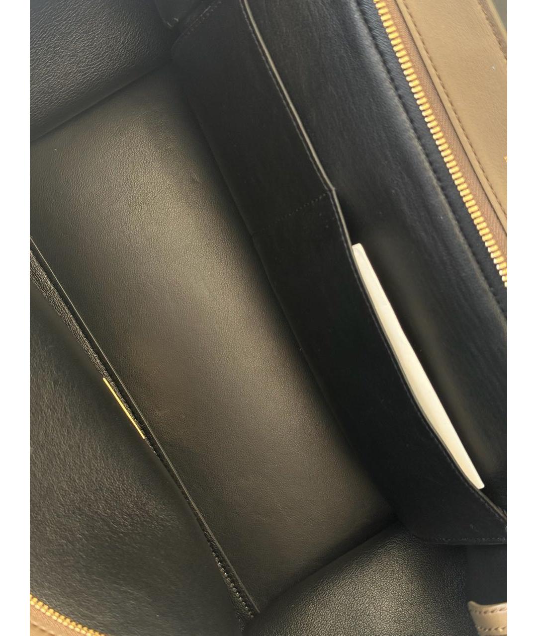 CELINE Мульти кожаная сумка с короткими ручками, фото 8