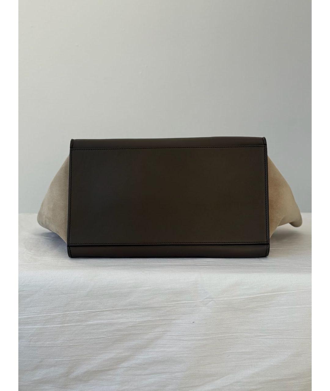 CELINE Мульти кожаная сумка с короткими ручками, фото 5