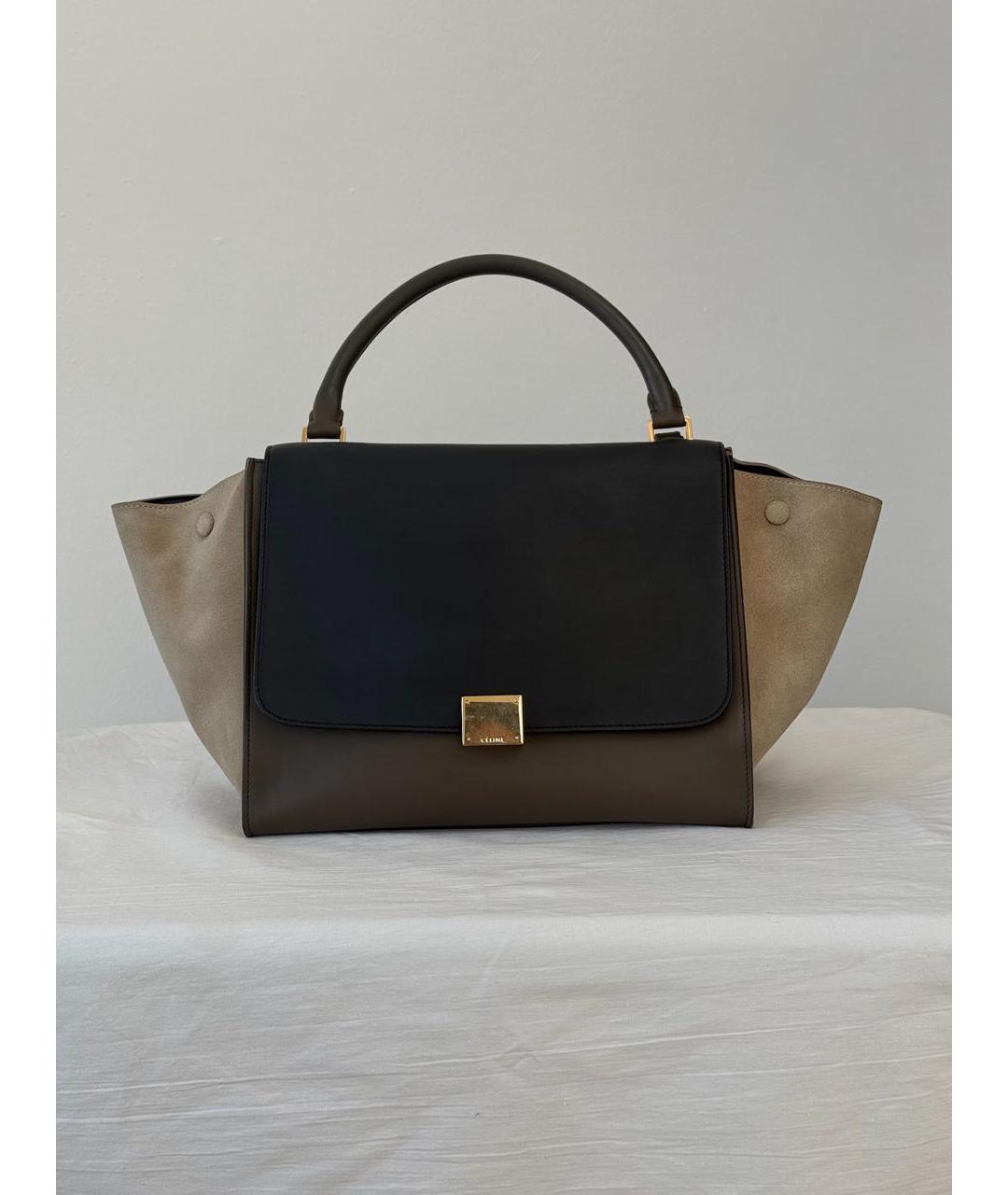 CELINE Мульти кожаная сумка с короткими ручками, фото 9