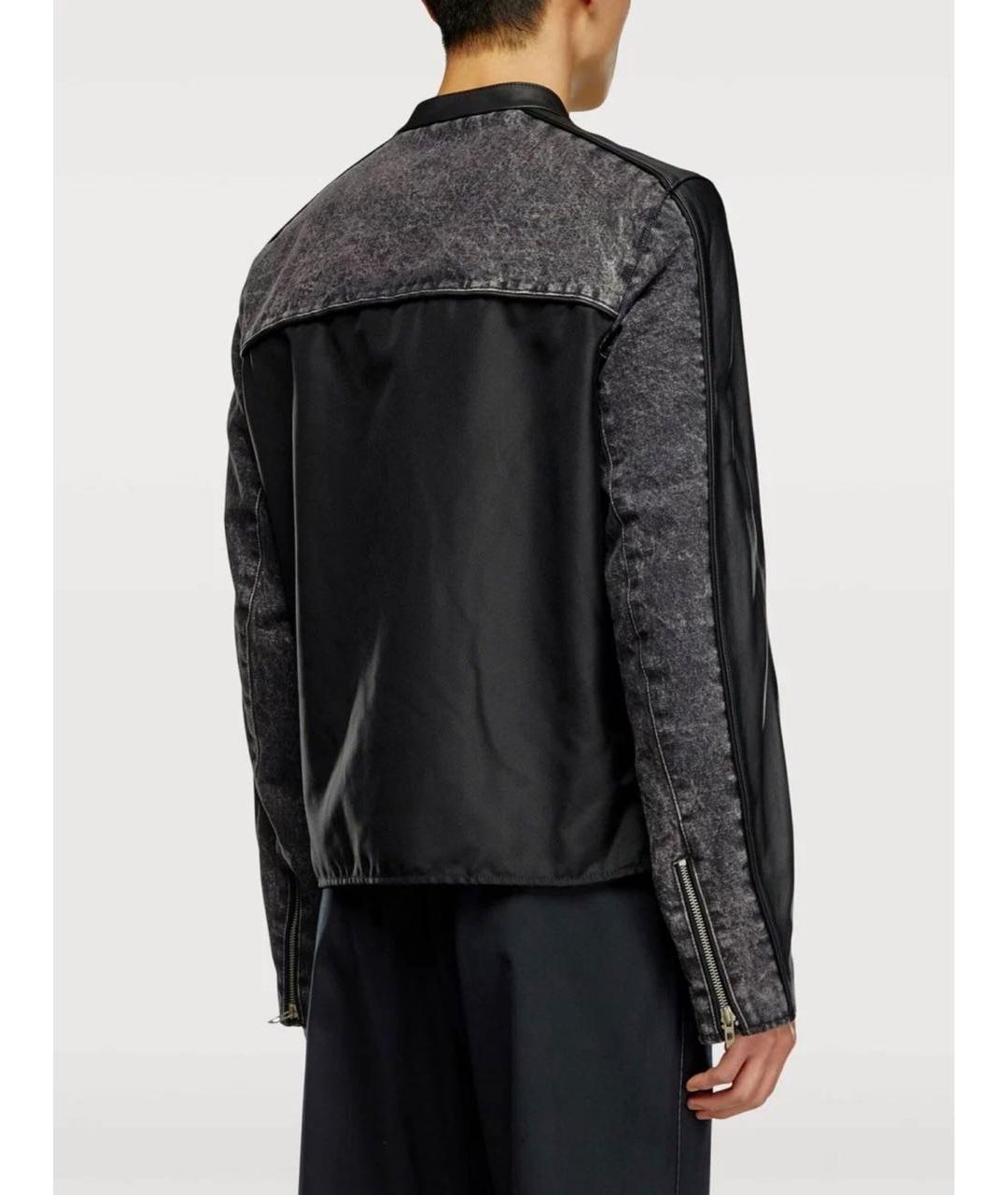 DIESEL Черная кожаная куртка, фото 2