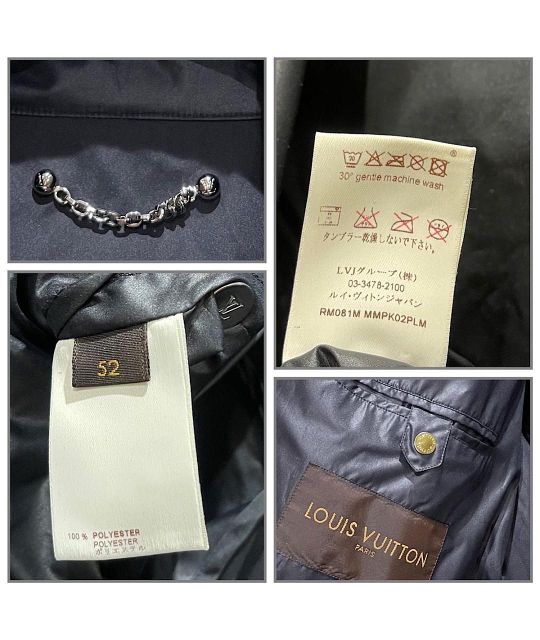 LOUIS VUITTON Черный полиэстеровый тренч / плащ, фото 8