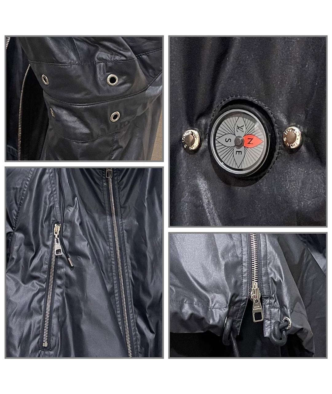 LOUIS VUITTON Черный полиэстеровый тренч / плащ, фото 6