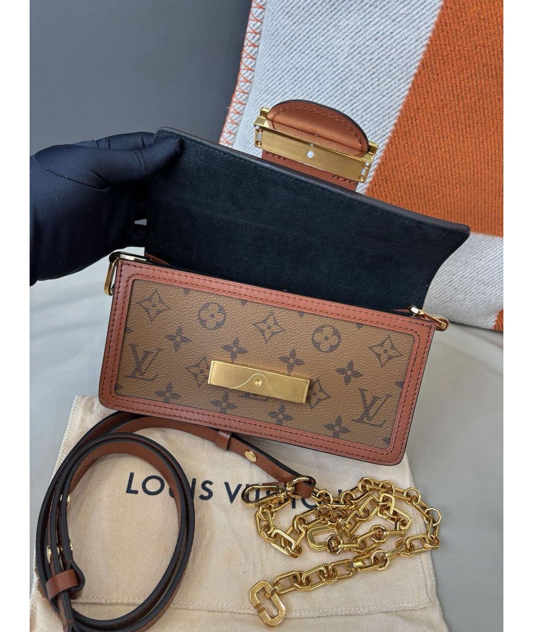 LOUIS VUITTON Коричневая сумка через плечо, фото 7