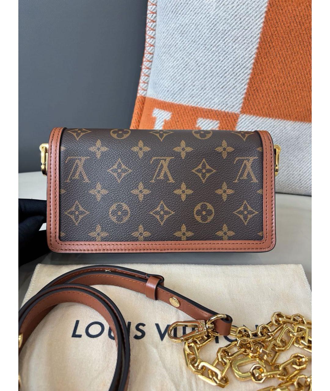 LOUIS VUITTON Коричневая сумка через плечо, фото 4