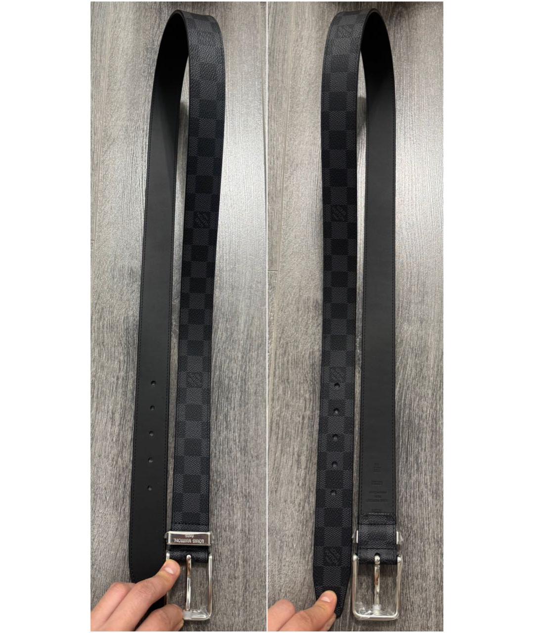 LOUIS VUITTON Черный ремень, фото 4