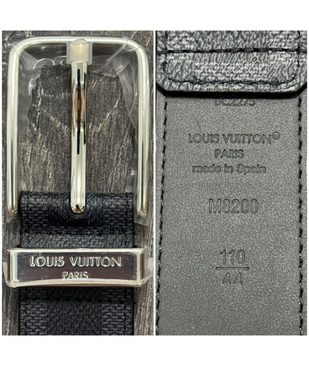 LOUIS VUITTON Черный ремень, фото 2