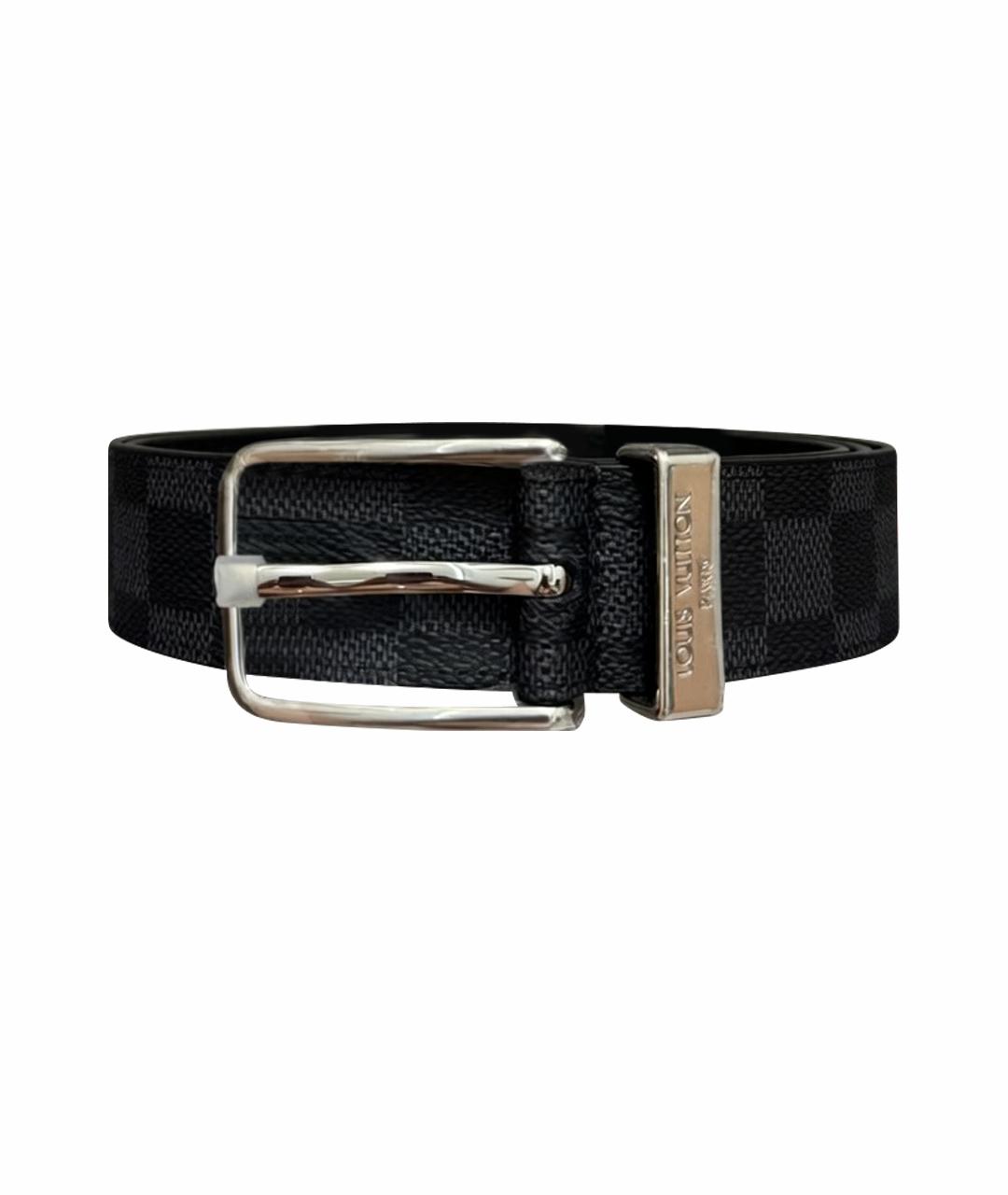 LOUIS VUITTON Черный ремень, фото 1