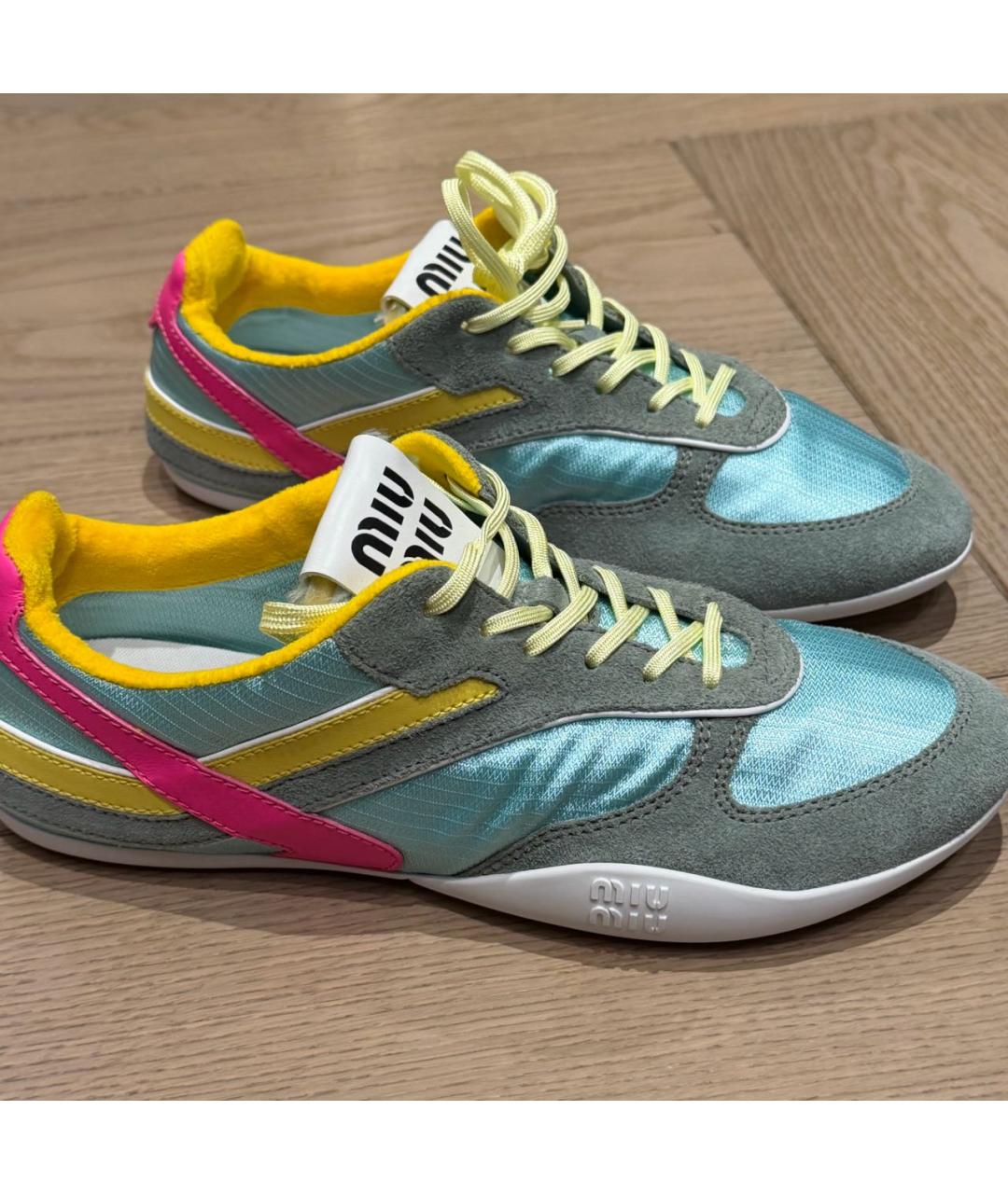 MIU MIU Мульти текстильные кроссовки, фото 5