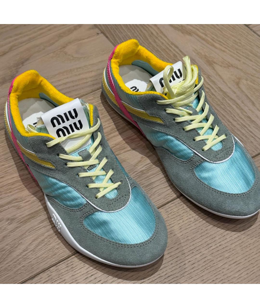 MIU MIU Мульти текстильные кроссовки, фото 2