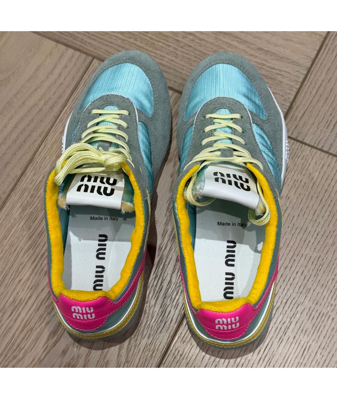 MIU MIU Мульти текстильные кроссовки, фото 3