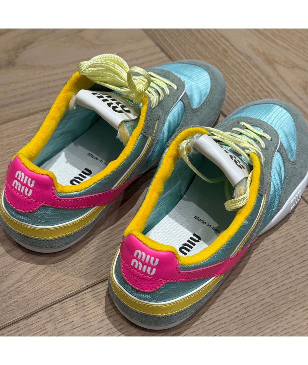 MIU MIU Мульти текстильные кроссовки, фото 4