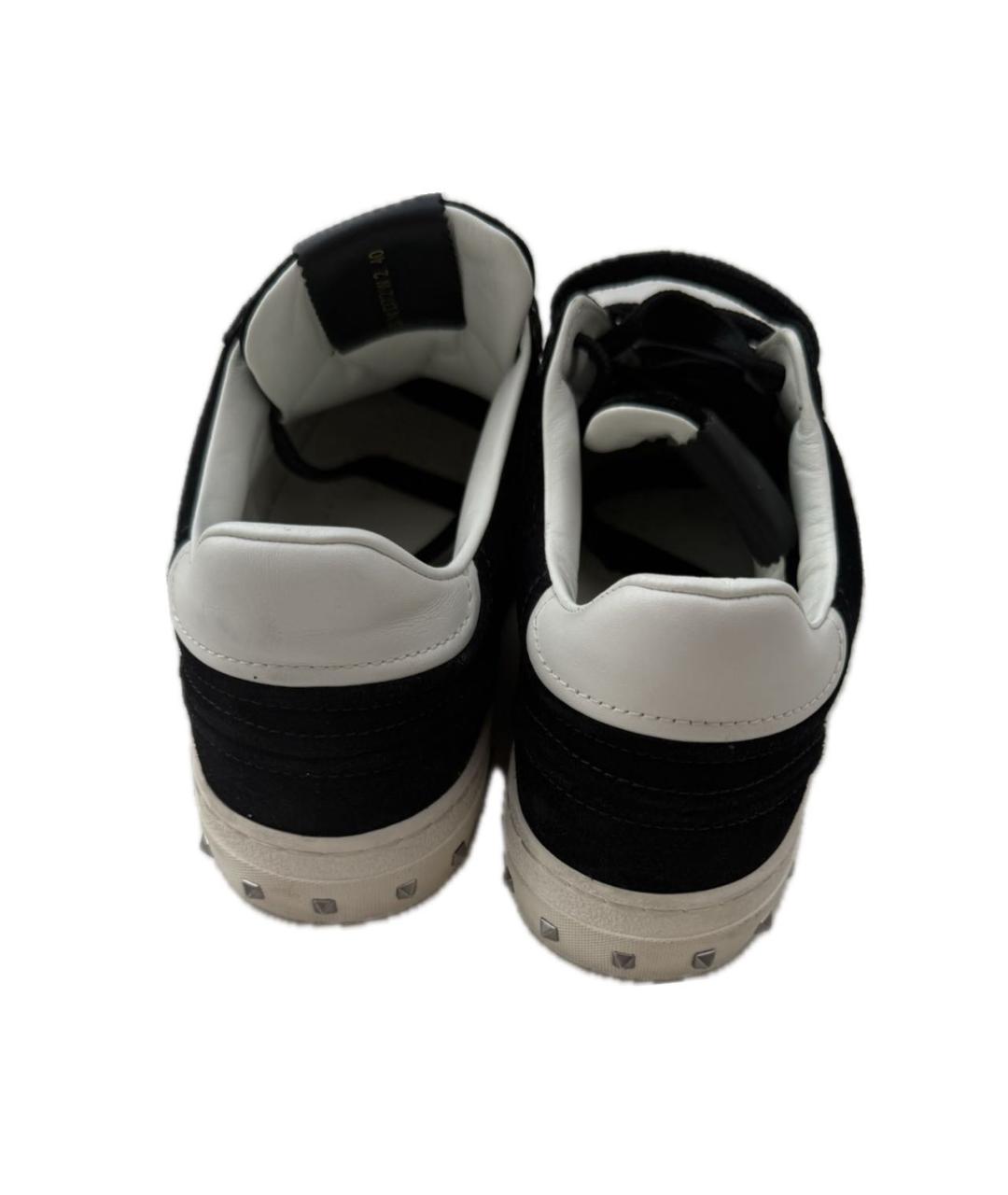 VALENTINO Черные замшевые кеды, фото 4