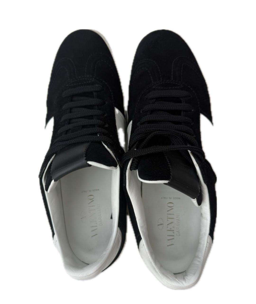 VALENTINO Черные замшевые кеды, фото 3