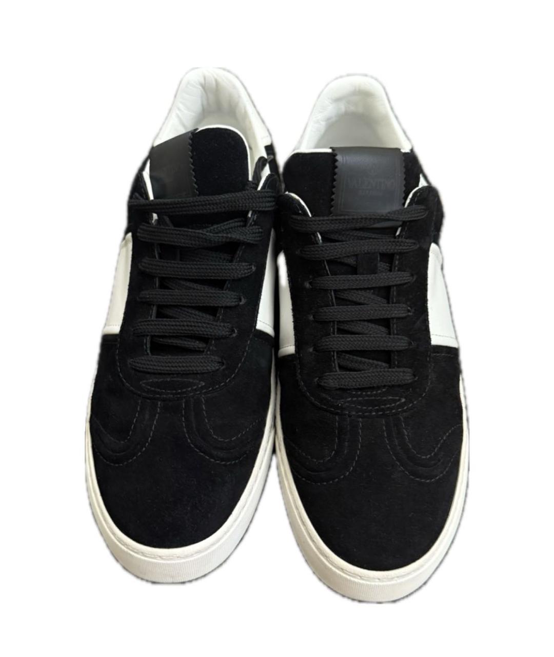 VALENTINO Черные замшевые кеды, фото 2