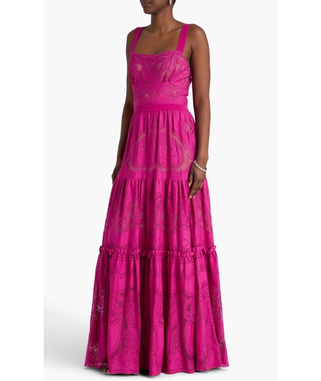 ZUHAIR MURAD Фуксия хлопковое коктейльное платье, фото 2