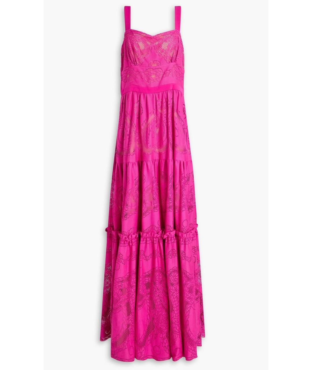 ZUHAIR MURAD Фуксия хлопковое коктейльное платье, фото 4