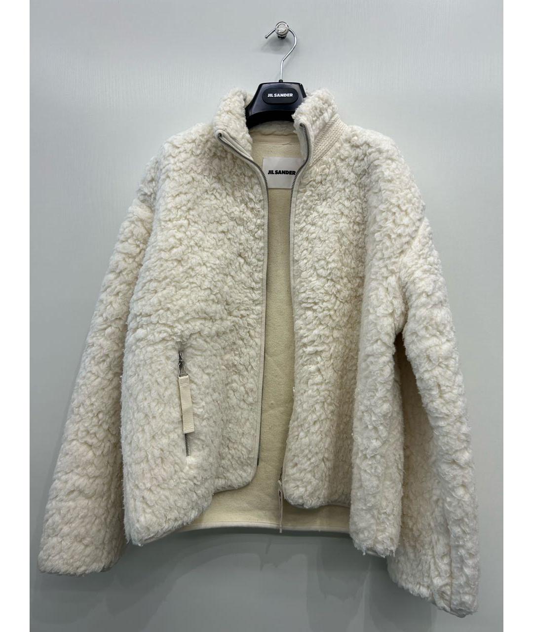 JIL SANDER Белая хлопковая куртка, фото 4