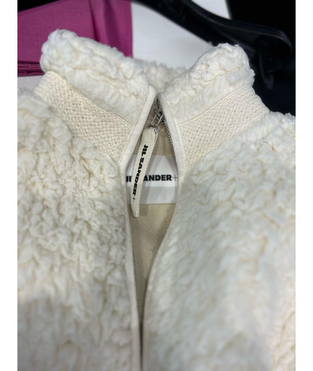 JIL SANDER Белая хлопковая куртка, фото 3