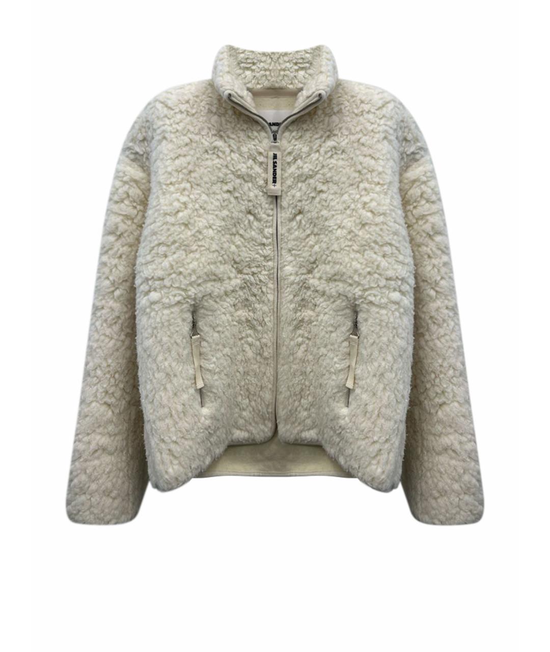 JIL SANDER Белая хлопковая куртка, фото 1