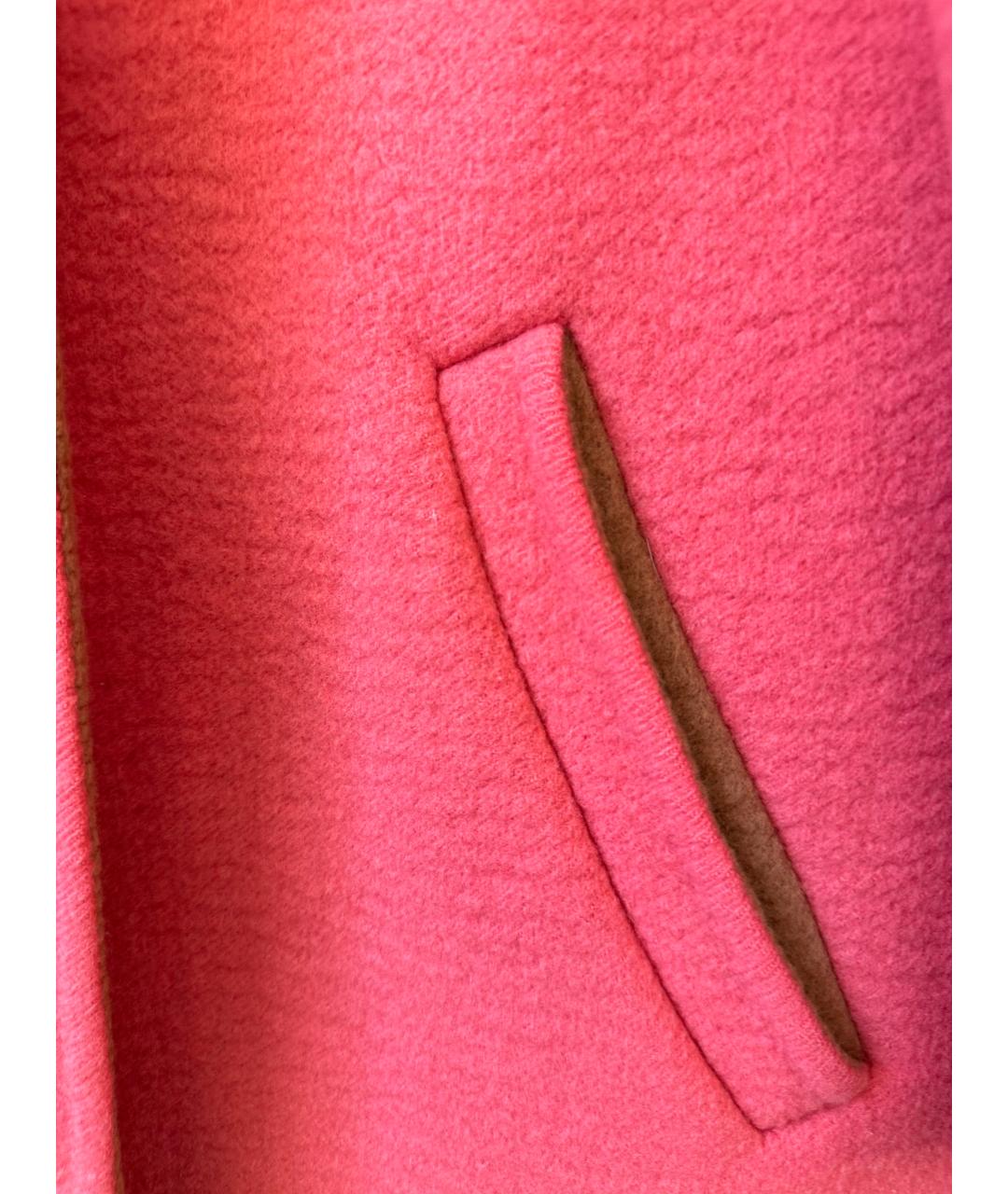 PRADA Розовое шерстяное пальто, фото 3