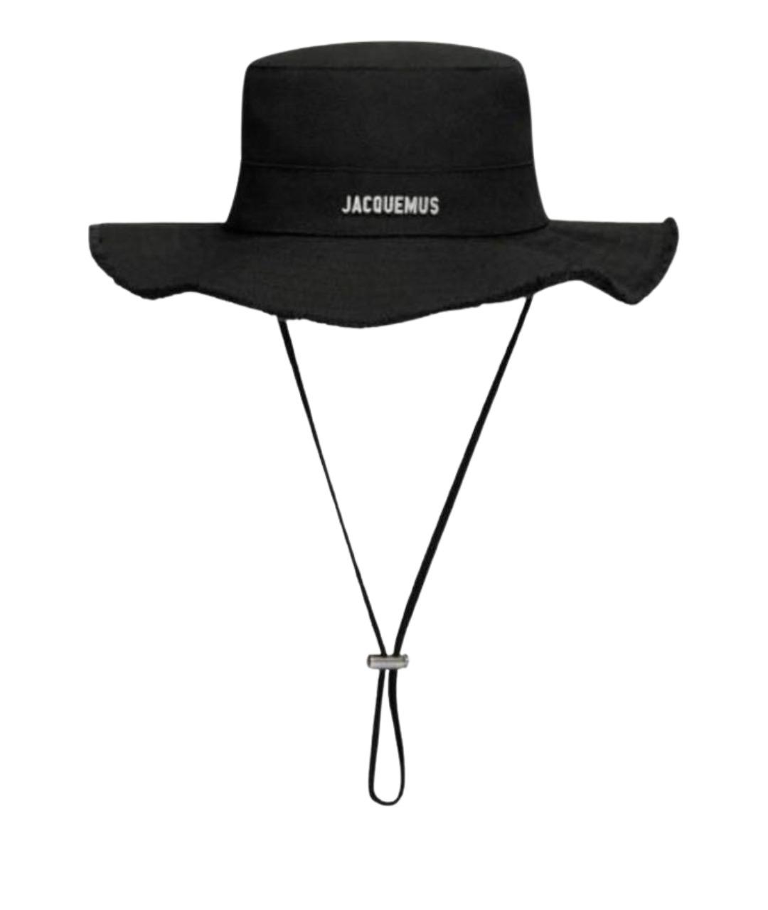 JACQUEMUS Черная хлопковая панама, фото 1