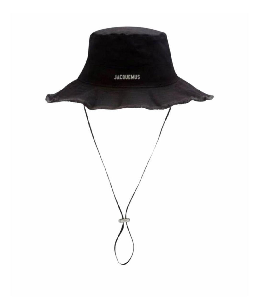 JACQUEMUS Черная хлопковая панама, фото 3
