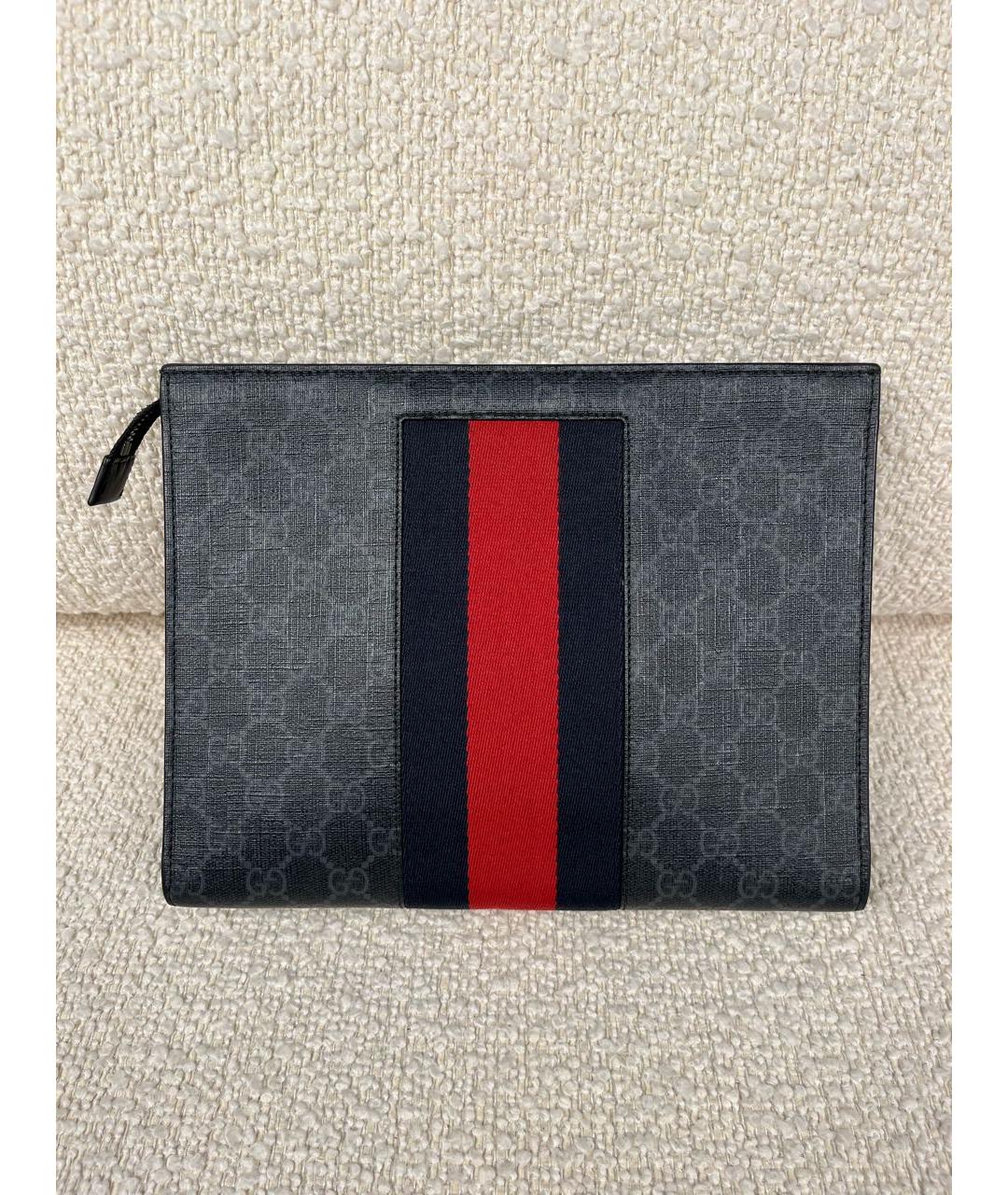 GUCCI Черная кожаная папка для документов, фото 3